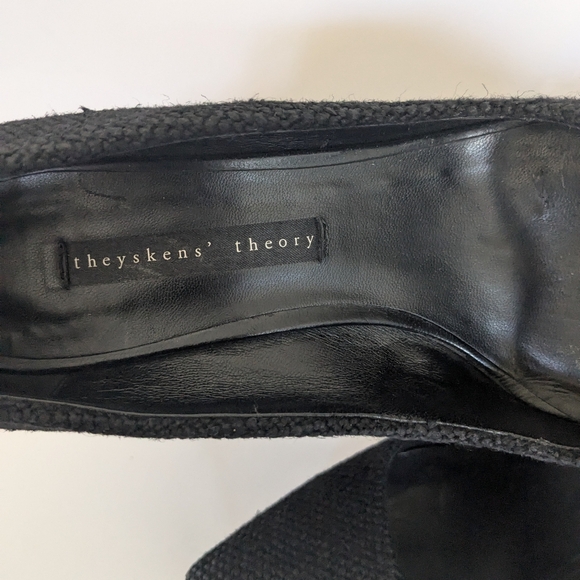 Theyskens Theory Black Platform Shoes 38 - Picture 4 of 7